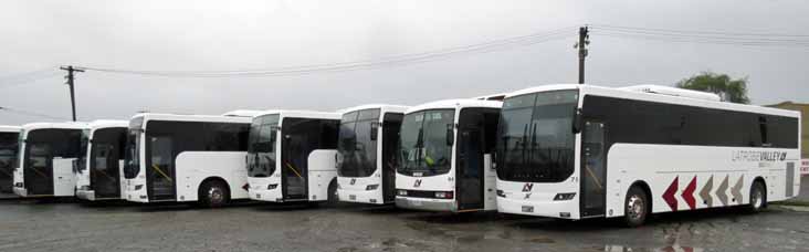 Latrobe Volvo B7R Volgren Endura 75, 74, 113, B8R 132, Express Iveco Delta C260 84, Mercedes OH1830 23 & 29